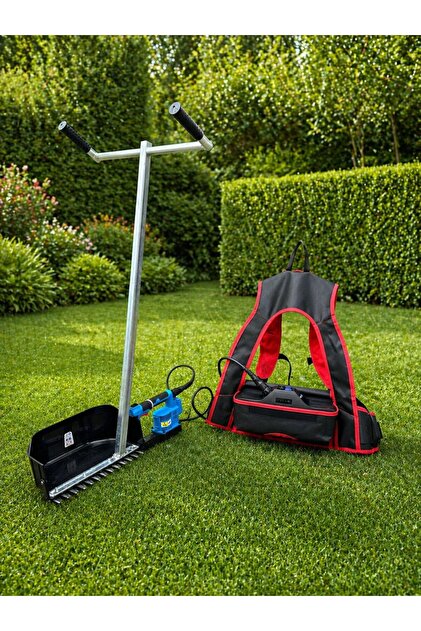ADER Tutma Saplı Akülü Zıpkalı Ot Kesme Makinesi 30 Cm Çift