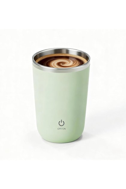 Self Stirring Mug - Electric Magnetic Rechargeable Auto Mixing Cup for Coffee, Ho...