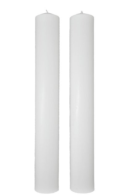 Set 2 Lumanari Cununie Cilindrice Scurte 40CM / 5.5CM