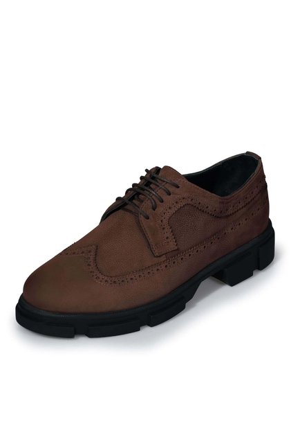 Large Size Men's Shoes Large Size Men's Shoes Ck713 Brown Nubuck Wide Fit Comfortable Wear