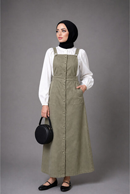 Düğmeli Model Tesettür Jile