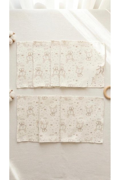 Mouth Wiping Wipes Baby 7 Pack Newborn 100% Cotton Sweat Cloth 21X21