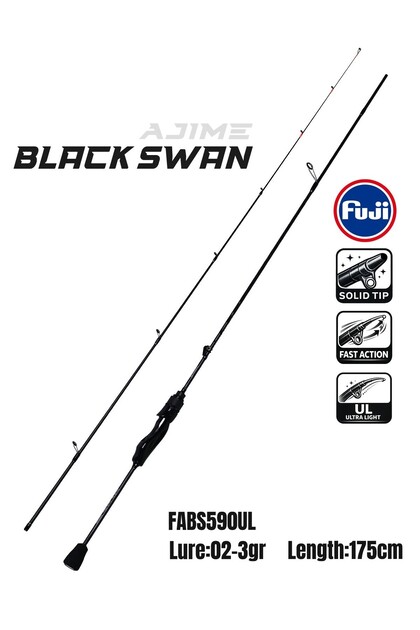 Fujin Ajime 500 Black Swan 175cm 02-3 Gr Aji Lrf Olta Seti
