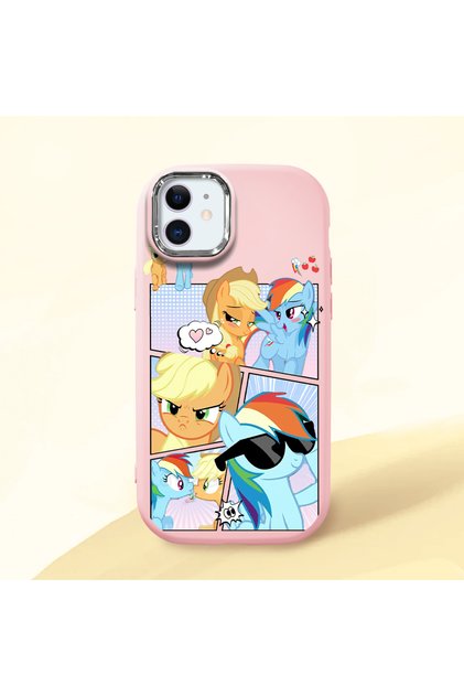 Pink Silicone Case with Shock-Absorbing Camera Protections Compatible with iPhone 11