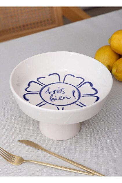 Palma Fruit Bowl with Stand 23X14 cm