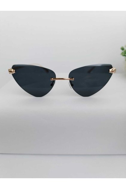 Women's Gold Color Cat Eye Sunglasses