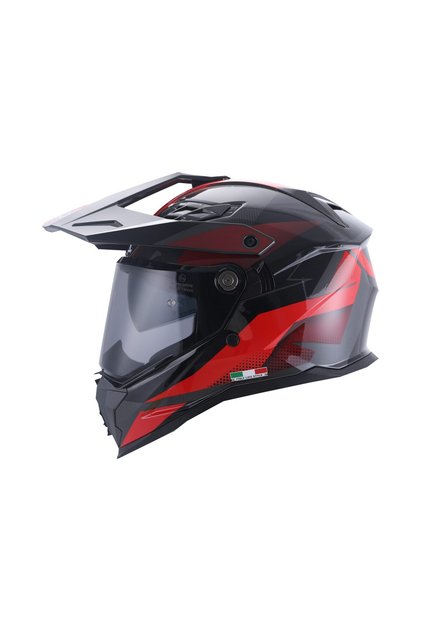 SW X65 Block Red Adventure Enduro Kask