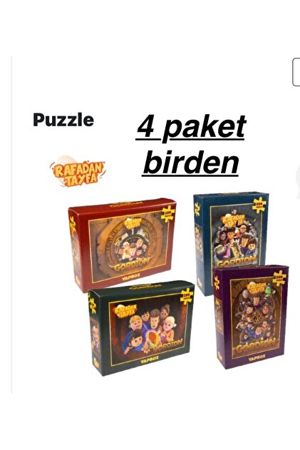 TRT Yayınları Rafadan tayfa Gordıon Puzzle Yapboz 200 parça 4 lü