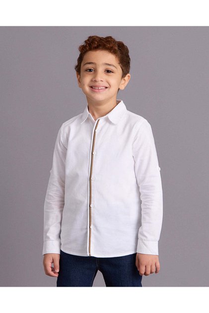 Boys White Oxford Shirt