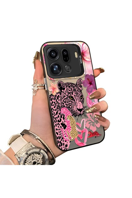 Oppo Find X9 Pro 5g Compatible Silicone Edge Hard Back Case Couple Phone Case Leopard Pattern