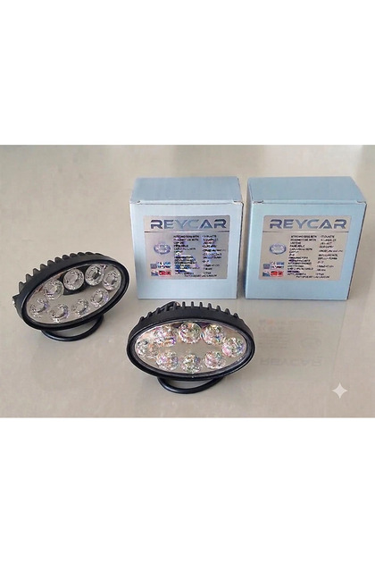 2 Adet Ultra Parlak Oval Led Çalışma Lambası Off-Road İş Makinesi Traktör Tepe Lambası IP67 Su Geçirmez