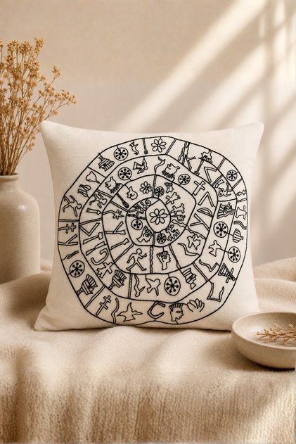 40X40 cm Ethnic Patterned Embroidered Decorative Throw Pillow Cover | Bohemian and Authentic Design