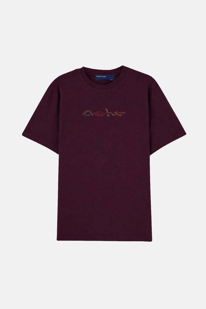 Dinosaurs Premium T-Shirt - Burgundy