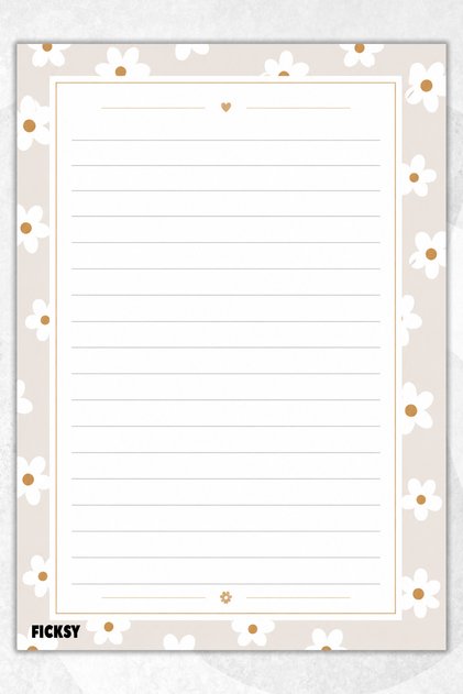 A5 Notepad Lined Notebook - 50 Sheets - Memopad - Notepad - Notepad - Note Paper