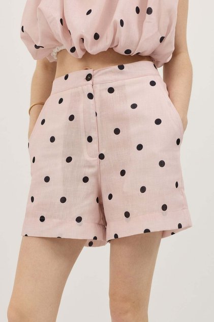 Pink Polka Dot Women's Shorts