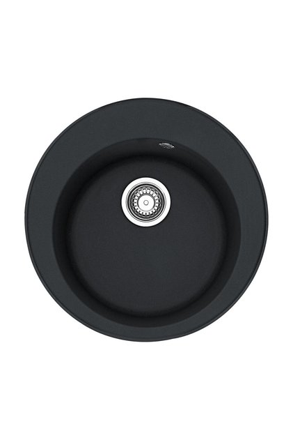 Chiuvetă rotundă încastrată în blat Solo Sod 610-40 Onyx