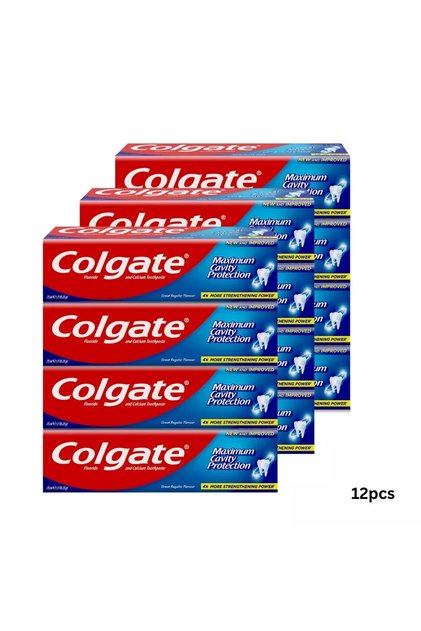 Maximum Cavity Protection Toothpaste Enrich With Calcium For Strong Teeth- 12X25ml