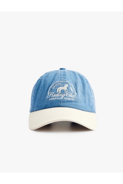 Embroidery Detailed Cotton Cap Hat