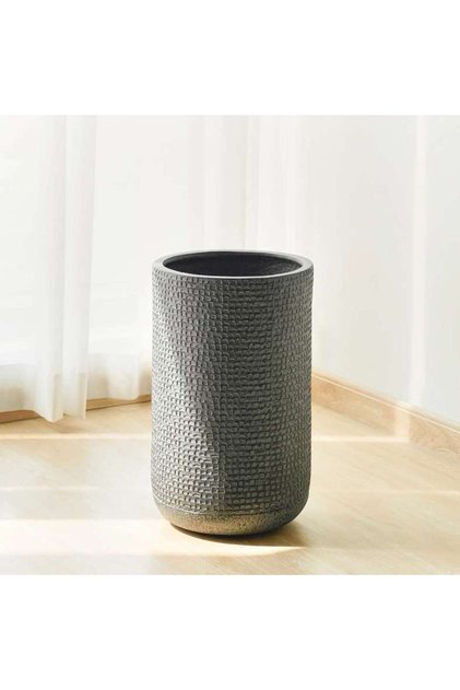 Sian Polyresin Planter 30x30x47.5cm - Grey