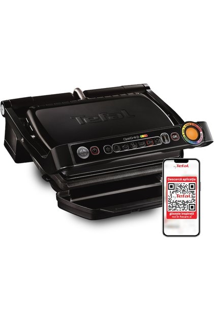 Електрическа скара OptiGrill+ GC712834, 2000W, 6 автоматични програми, черен