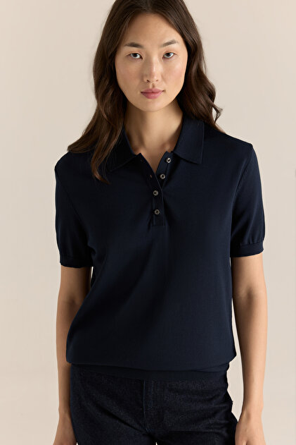 Regular Fit Lacivert Kadın Triko
