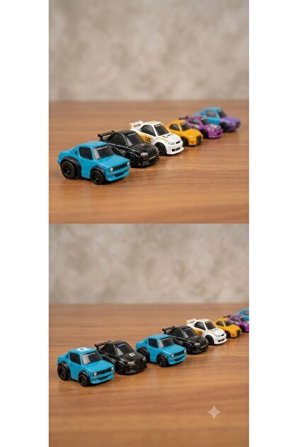 TOYTOPIA Mini GT Qube Carz 6 Araç set (kapalı koli chase çıkabilir