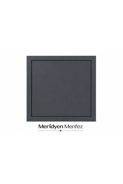 غطاء ألومنيوم رمادي أنثراسايت مقاس 35×35 قابل للفتح والإغلاق