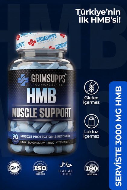 HMB 3000 mg Magnezyum, Çinko ve B6 Vitaminli 90 Tablet