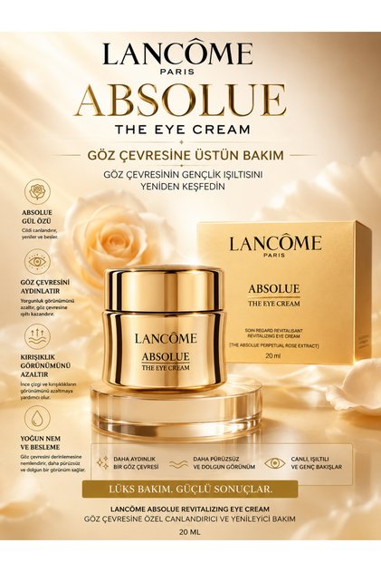 Absolue The Eye Kırışıklık Düzeltici, Canlandırıcı ve Yenileyici Göz Kremi 20 ml