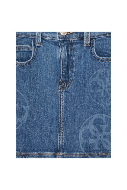 Fustă denim pentru fete J5YD07D4MS0 albastră