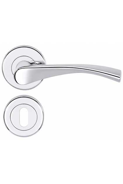 Bravo Round Chrome Room Aluminum Door Handle