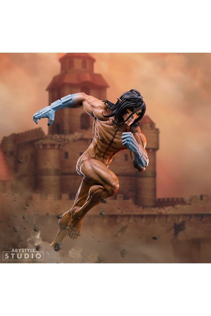 💥 Attack on Titan - Eren Yeager Titan Formu Figürü (19 cm - 1:10 Ölçek) - ABYFIG045
