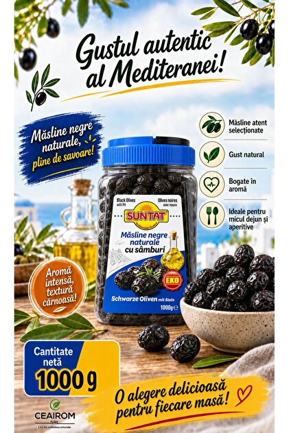 MASLINE NEGRE TIP GEMLIK 1 KG EKO (351-410)