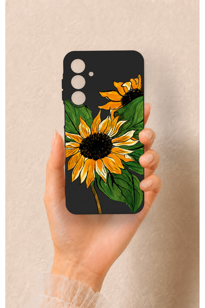 Samsung A16 Compatible Sunflower Patterned Silicone Case