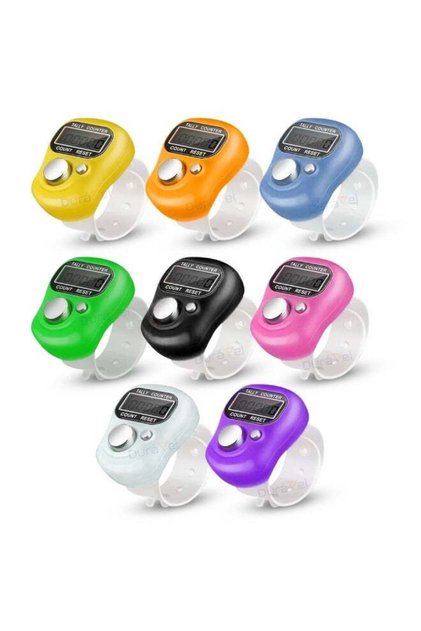 Electronic Finger Counter,Finger Tasbih, Resettable 5 Digit LCD Electronic Digital Display Finger Hand, Electronic Tasebeeh, Ramadan Gifts, for Prayer, Tally Counter,8 Piece