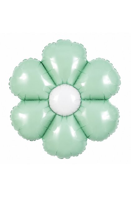 Green Daisy Foil Balloon
