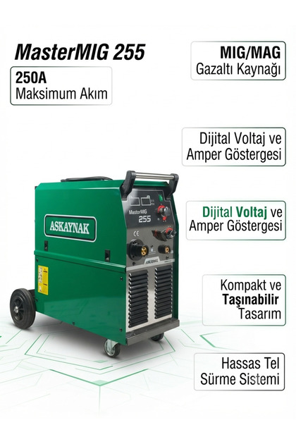 MasterMIG 255 3~ 400V Gazaltı Kaynak Makinesi