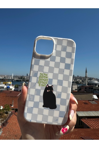 iPhone 11 Uyumlu Baskılı Beyaz Renkli Telefon Kılıfı K315