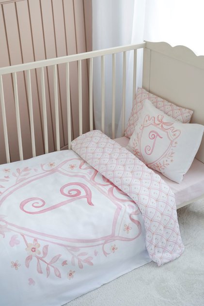 Park Bedding Set (80X120) - Noble Series - Pink - Letter t
