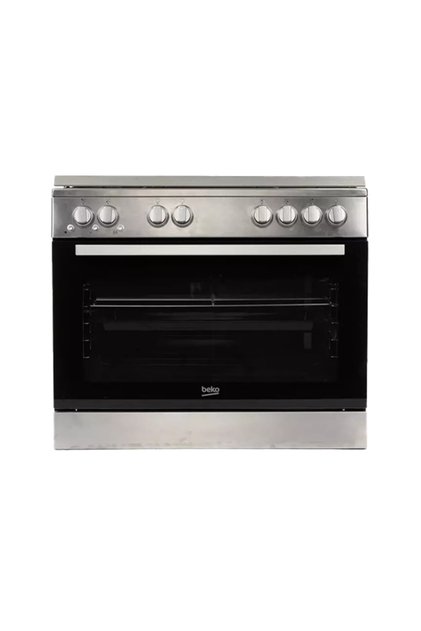 Gas Cooker, 90 x 60 cm, 5 Burners, Full Safety, Stainless Steel, GG15125FXNS
