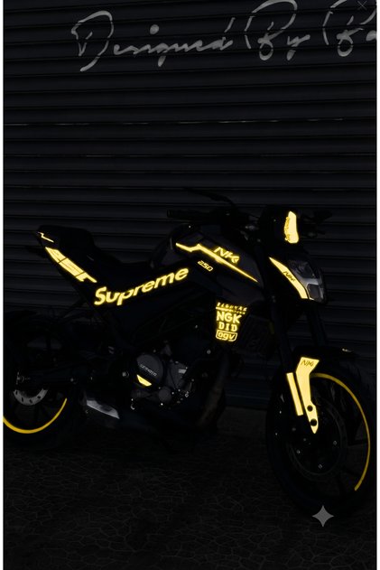 Reflective Super Set Complete Sticker Decoration Set (Right and Left) for Cfmoto Nk250