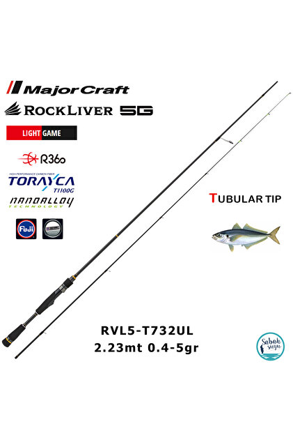 MAJOR CRAFT 5G Ajido AD5-S682L/AJI 2.03mt 0.2-3gr (2P) LRF Kamış