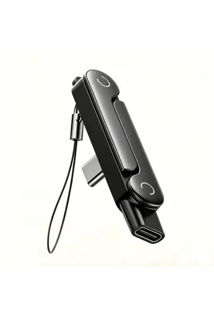 HCX0058black Type C Phone Charging Bracket Adapter 240W Fast Charging Type-C Male to USB-C Female Co