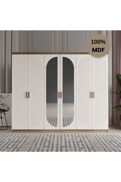 Soho 6 kapak MDF gardırop