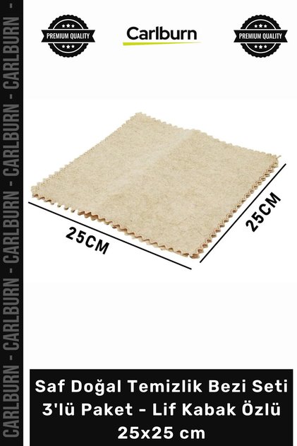 Special Production Ecological Kitchen Pure Natural Cleaning Cloth Set 3-Pack with Loofah and Pumpkin Extract 25X25 cm