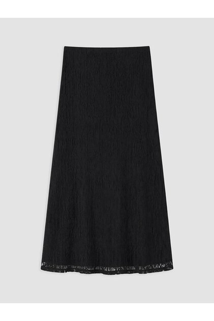 Lcwaikiki Classic Women's A-Line Lace Midi Skirt with Elastic Waist