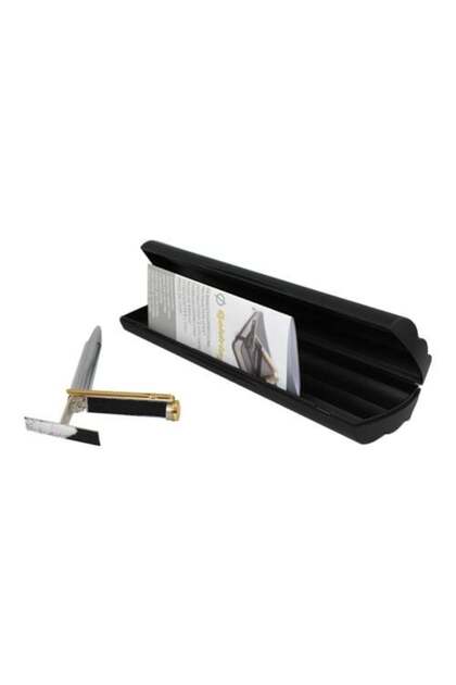 Dong-A Goldring 302132 Square Patterned Chrome Pen Stamp