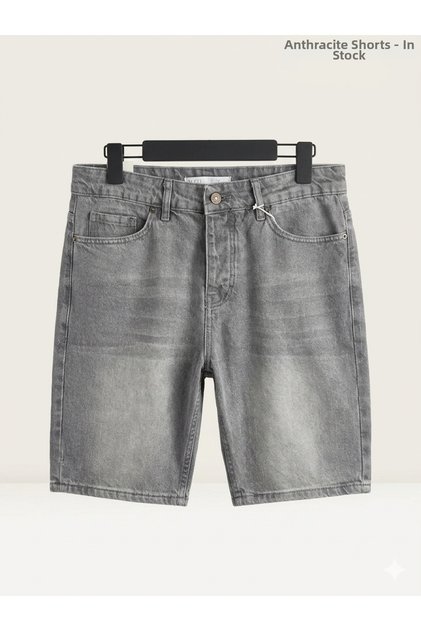 We11 Men's Anthracite Denim Shorts