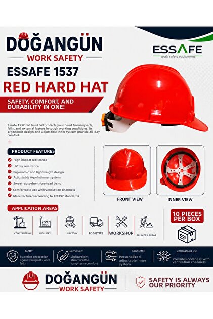1537 Red Hard Hat