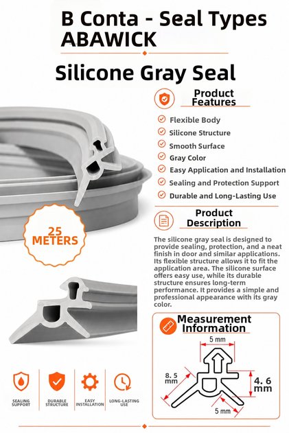 Silicone Wick Gray Color Gasket Durable Repair Wick 25 Meters